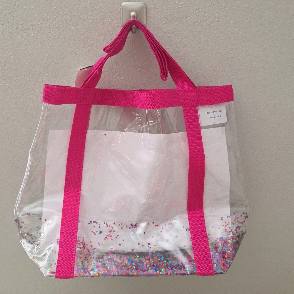 Trolls Live! Pink Confetti Tote Bag